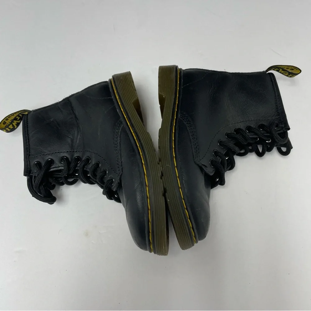 Dr.Martens Boys Boots Size US 11 Black Lace Up‎ Bouncing Soles Side Zip Winter